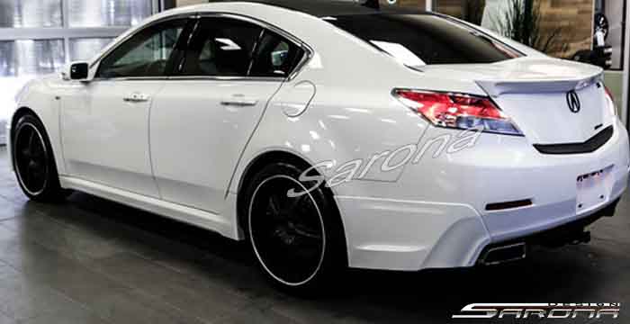 Custom Acura TL  Sedan Rear Add-on Lip (2012 - 2014) - $450.00 (Part #AC-009-RA)